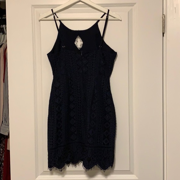 Lace Blue Dress - Picture 7 of 9
